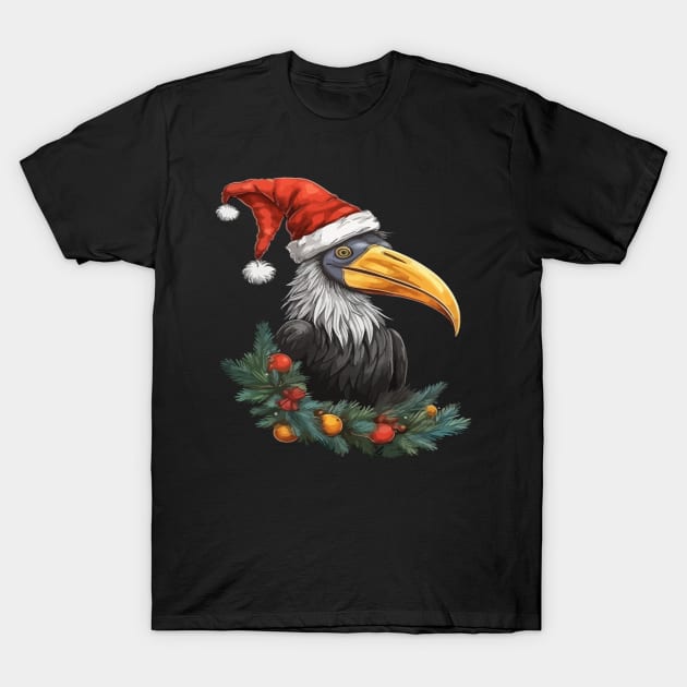 Hornbill Christmas T-Shirt by JH Mart